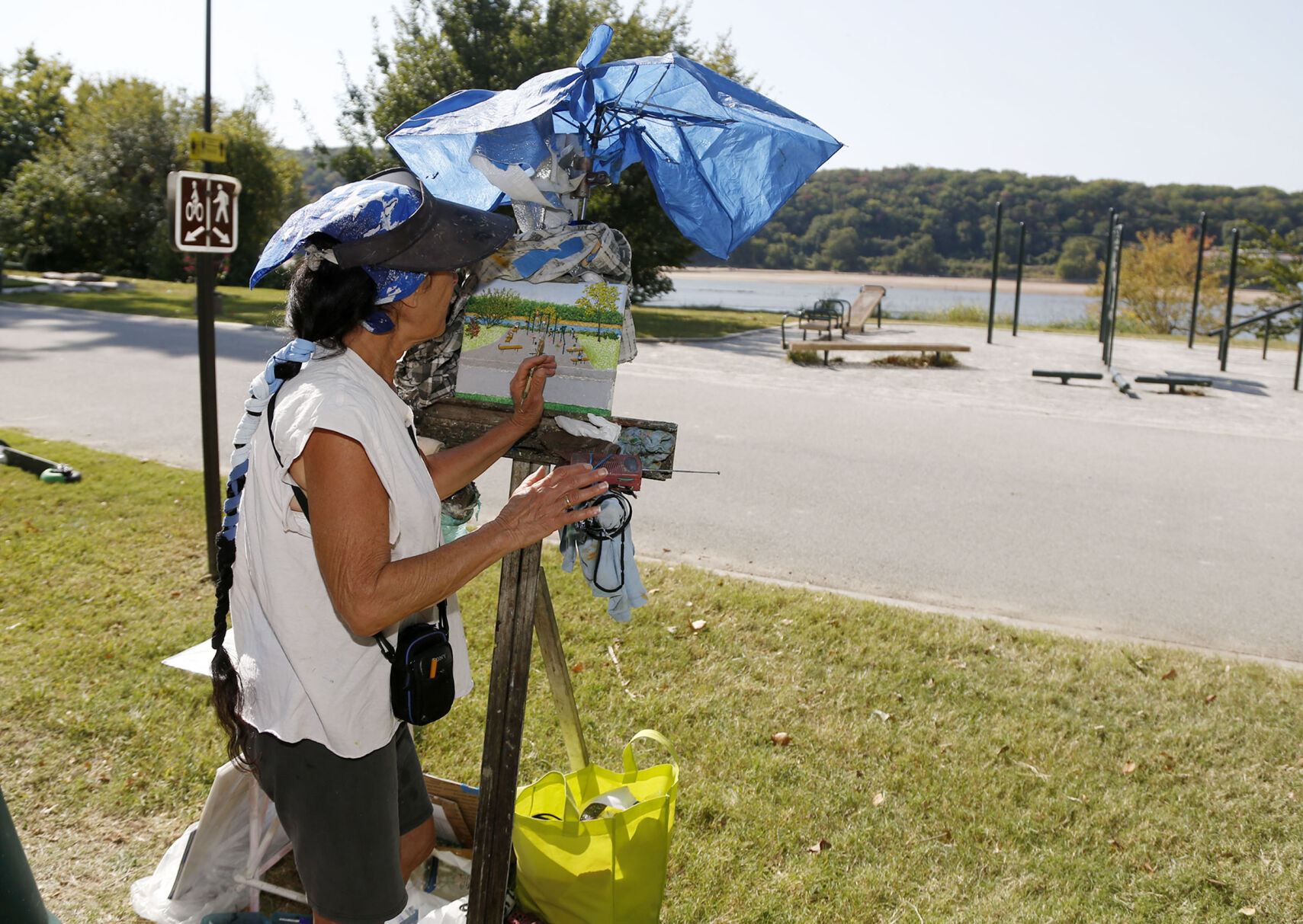 Painting in the park